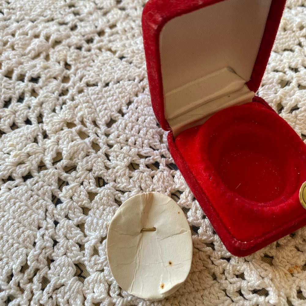 Ruby Red Heart Brooch - image 3